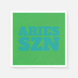 Serviette En Papier Cool SZN de Green Aries