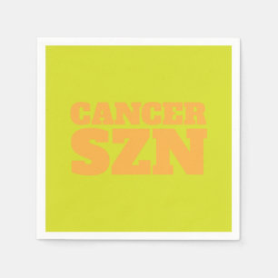 Serviette En Papier Cool SZN du cancer jaune