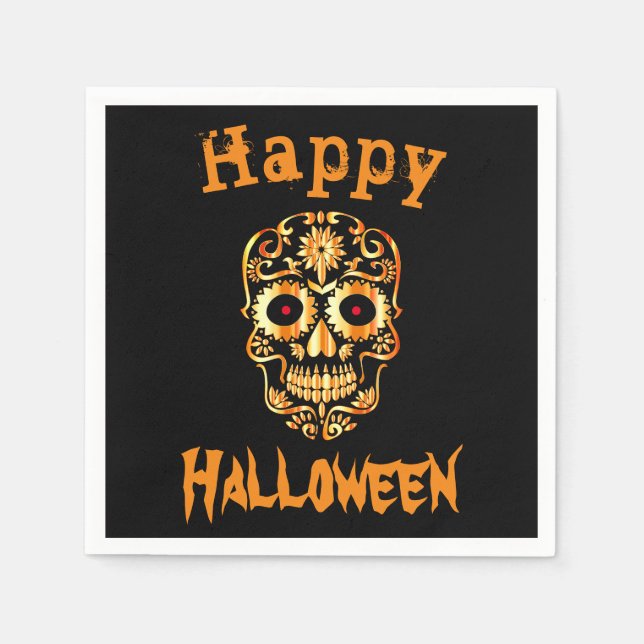 Serviette En Papier Cool unique serviettes Halloween (Devant)