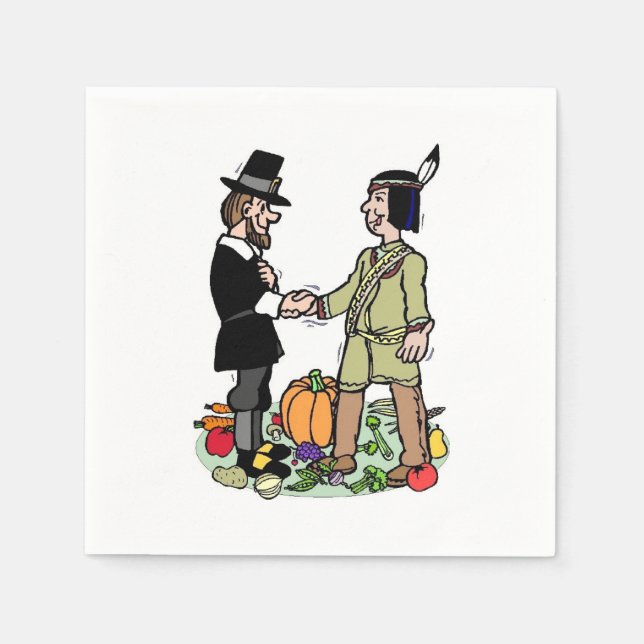 Serviette En Papier Coopération des pèlerins indiens (Devant)