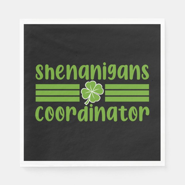 Serviette En Papier Coordonnateur de Shenanigans St Patrick's Day (Devant)