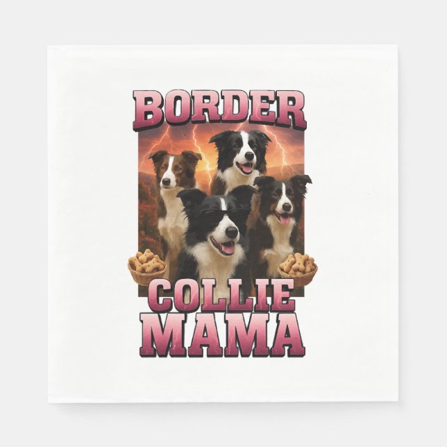 Serviette En Papier Copie de Border Collie Copie (Devant)