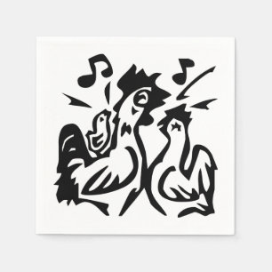 Serviette En Papier Coq