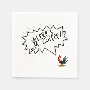 Serviette En Papier Coq de café