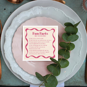 Serviette En Papier Coquette Curvy Ribbon Retro Mariage