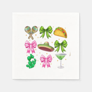 Serviette En Papier Coquette Mardi Gras Bow Fleur De Lis Masque Matièr