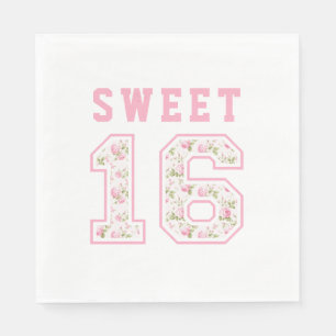 Serviette En Papier Coquette rose sucré 16 Université