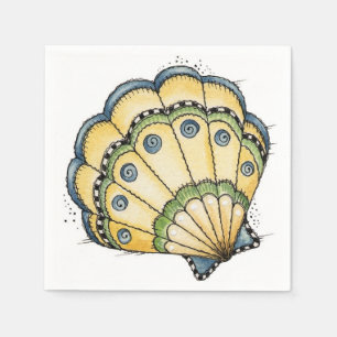 Serviette En Papier Coquillage - Papier