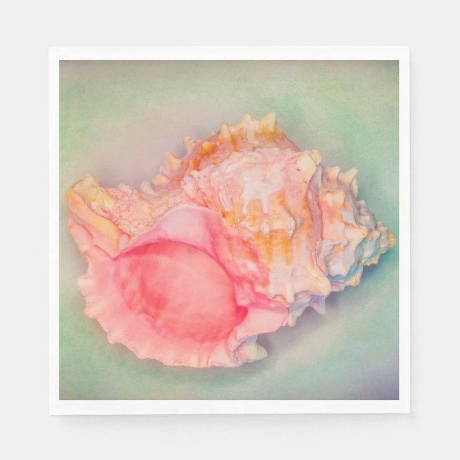 Serviette En Papier Coquille tropicale (Devant)