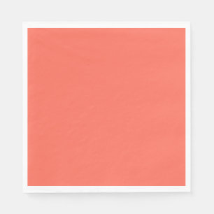 Serviette En Papier Corail clair solide