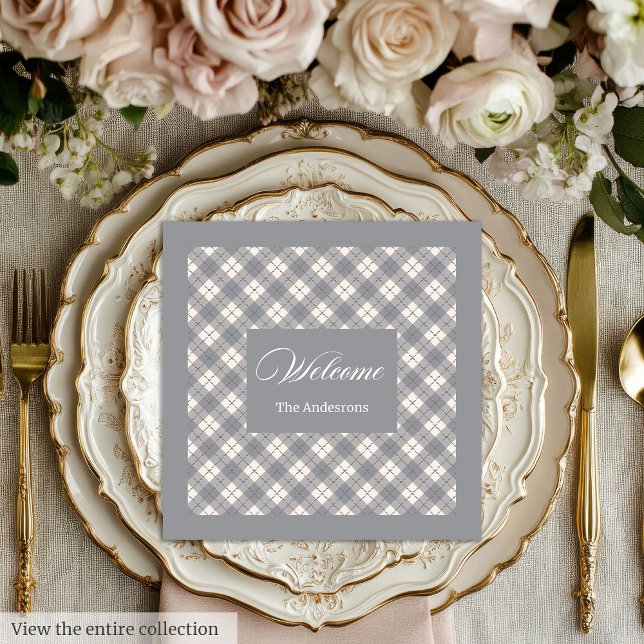 Serviette En Papier Coral Grey Napkins Personalized Modern Table Look (Coral Grey Napkins Personalized Modern Table Look)