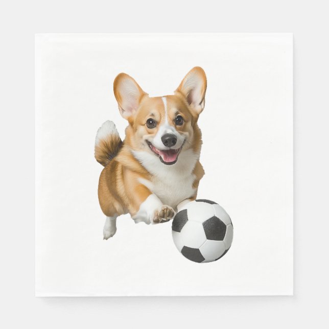 Serviette En Papier Corgi (Devant)