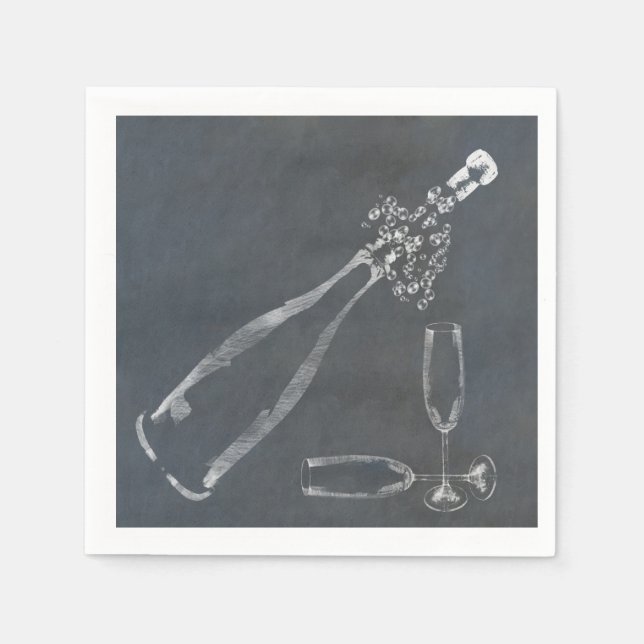Serviette En Papier Cork de Champagne (Devant)