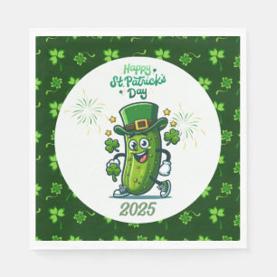 Serviette En Papier Cornichon de la Saint-Patrick 2025