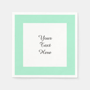 Serviette En Papier Correspondance de couleur haut de gamme verte à la