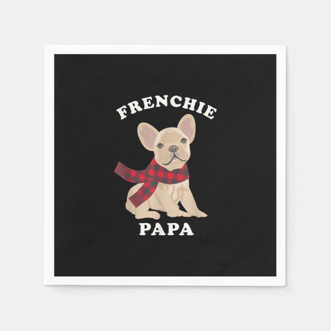 Serviette En Papier correspondance famille cadeau de noël français bul (Devant)