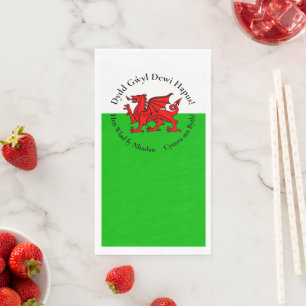 Serviette En Papier Correspondance Welsh Dragon St David's Day