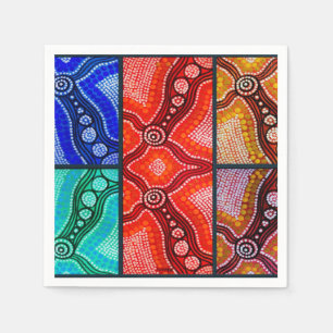 Serviette En Papier Corroboree Panel Napkins