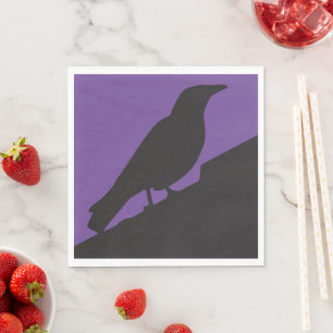 Serviette En Papier Corvidés - Merle Corbeau