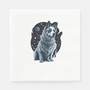 Serviette En Papier Cosmo Chien astronaute Chien Space Chien