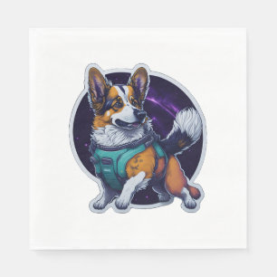 Serviette En Papier Cosmo Spacedog Voyageur Galactique chien