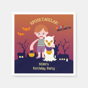 Serviette En Papier Costume d'Halloween Garçon Fête d'anniversaire