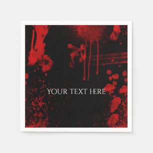 Serviette En Papier Costume gothique Halloween Splattes de sang