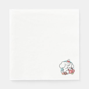 Serviette En Papier Cosy Puppy Dreams - Chocolat chaud et Noël