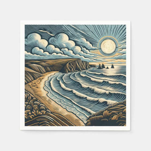 Serviette En Papier Côte (Devant)