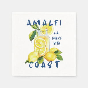 Serviette En Papier Côte d'Amalfi - La Dolce Vita Limoncello