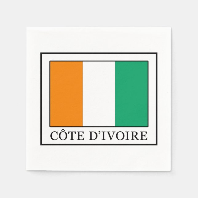 Serviette En Papier Côte d'Ivoire (Devant)