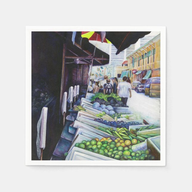 Serviette En Papier Côté plus clair de Lavender Street, Singapour (Devant)