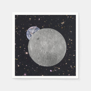 Serviette En Papier Côté sombre ou lointain de la lune Ciel étoilé