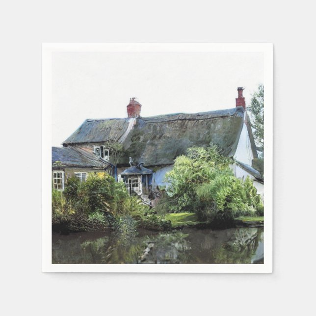 SERVIETTE EN PAPIER COTTAGE DE LA VIEILLE ANGLETERRE (Devant)