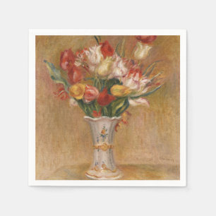 Serviette En Papier Cottagecore Renoir Floral Vintage Art Tulipe