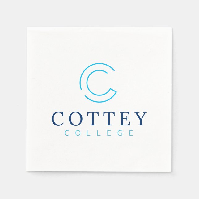 Serviette En Papier Cottey College (Devant)