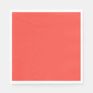 Serviette En Papier Coucher de soleil clair orange corail rouge