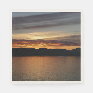 Serviette En Papier Coucher de soleil en Alaska II Photographie de l'A