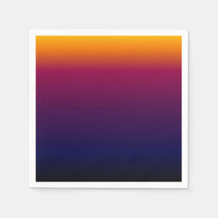 Serviette En Papier Coucher du soleil tardif