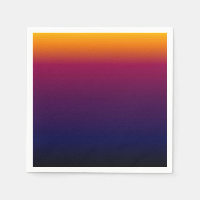 Serviette En Papier Coucher du soleil tardif (Devant)