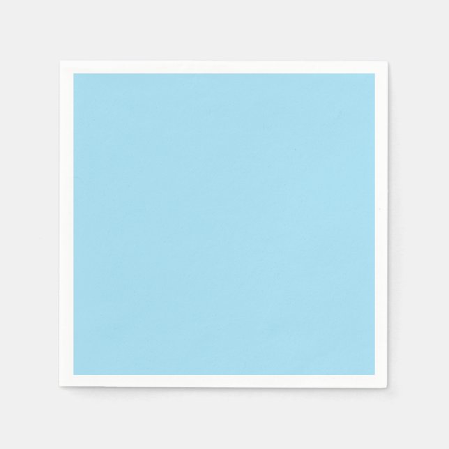 Serviette En Papier Couleur bleu clair 1 (Devant)