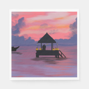 Serviette En Papier Couleur d'amour