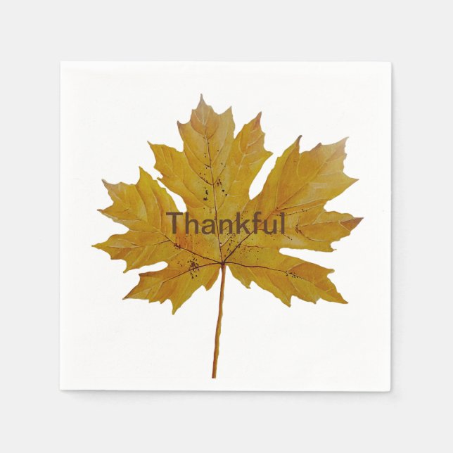 Serviette En Papier Couleur d'automne appréciable (Devant)