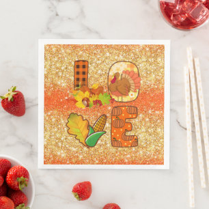 Serviette En Papier Couleur de la Personnaliser d'automne automne