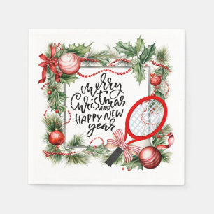 Serviette En Papier Couleur de l'eau du Joueur de Noël et du Nouvel An