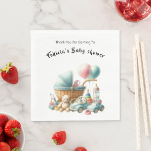 Serviette En Papier Couleur d'eau mignonne Jouets bébé I Baby shower