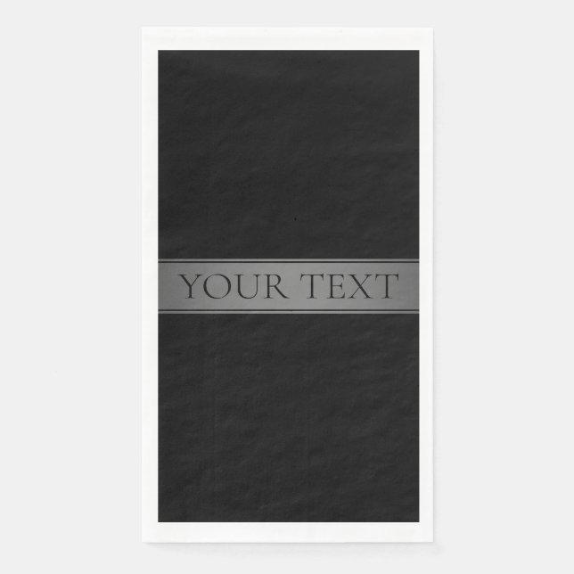 Serviette En Papier Couleur modifiable de bande de dégradé simple et é (Devant)