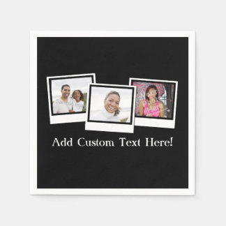 Serviette En Papier Couleur personnalisée des images instantanées 3 ph