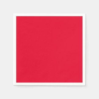 Serviette En Papier Couleur rouge espagnole solide