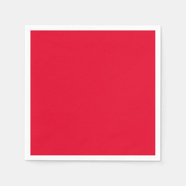 Serviette En Papier Couleur rouge espagnole solide (Devant)